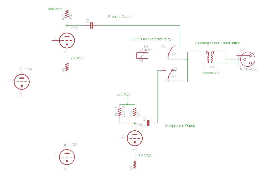 LA610 simplfied output schematic. (very simplified)